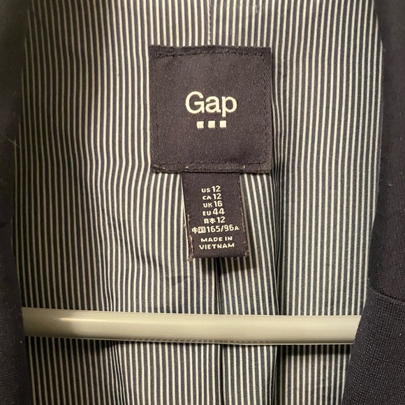 🔥Gap Navy Blue & Pinstriped Blazer 💼 - Picture 4 of 6